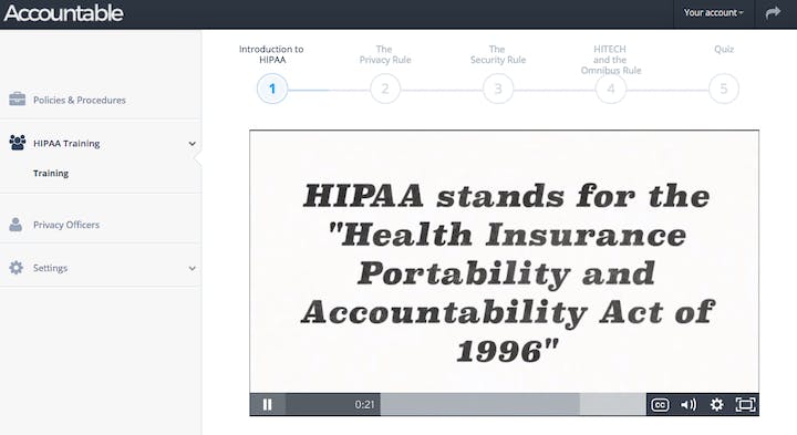 HIPAA training video