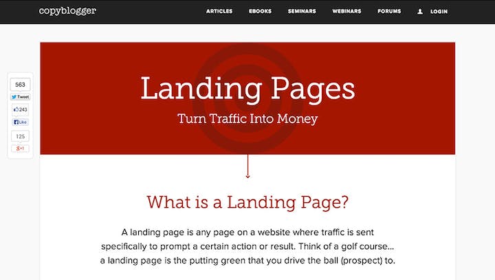 Copyblogger Landing Pages