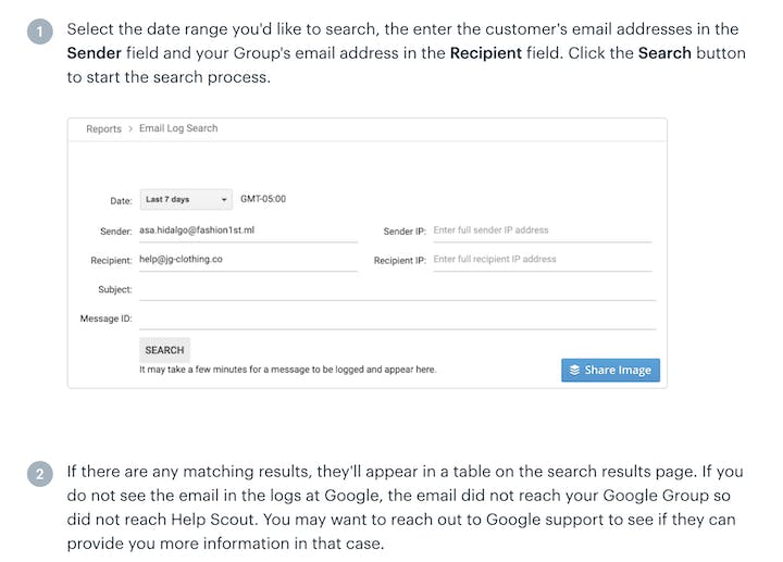 example troubleshooting knowledge base article